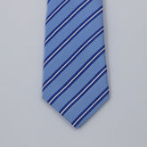 BLUE & WHITE STRIPED TIE